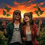 В лучах сибирского заката...